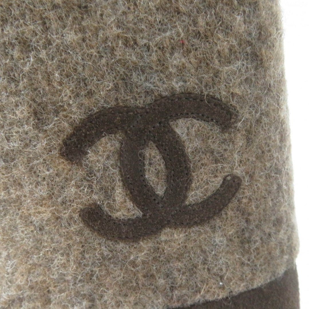 CHANEL Knee-high boots 14B G30099 X15131 Main: Suede leather Brown Women 38.5 Used Authentic