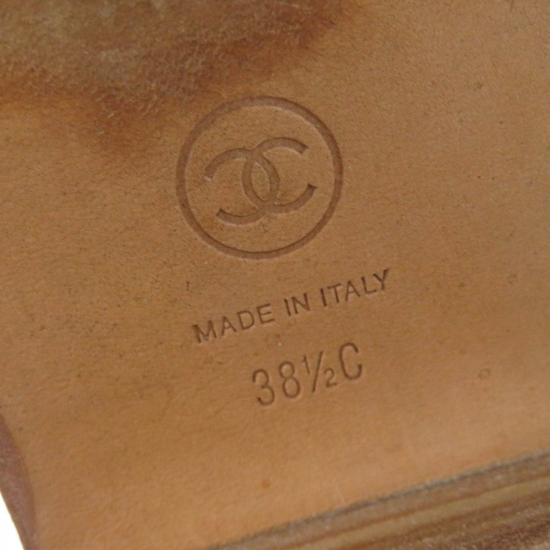 CHANEL Knee-high boots 14B G30099 X15131 Main: Suede leather Brown Women 38.5 Used Authentic