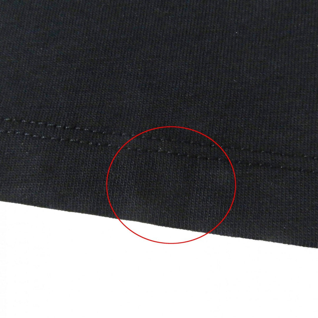 MONCLER Short sleeve T-shirt Main: 100% cotton, Part: 100% cotton black Women S Used Authentic