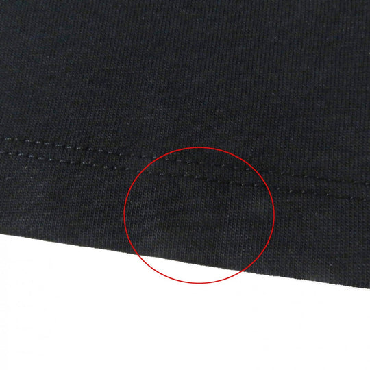 MONCLER Short sleeve T-shirt Main: 100% cotton, Part: 100% cotton black Women S Used Authentic