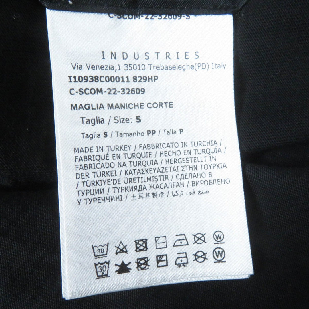 MONCLER Short sleeve T-shirt Main: 100% cotton, Part: 100% cotton black Women S Used Authentic