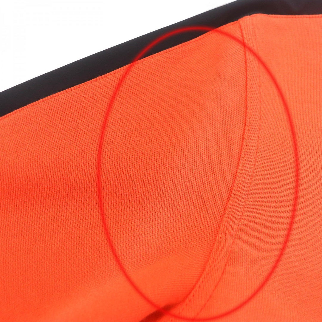 HERMES sweat Main: 100% cotton, part: 90% cotton, part: 10% polyurethane, part: 80% nylon, part: 20% polyurethane Orange black white Run H mens XS Used Authentic