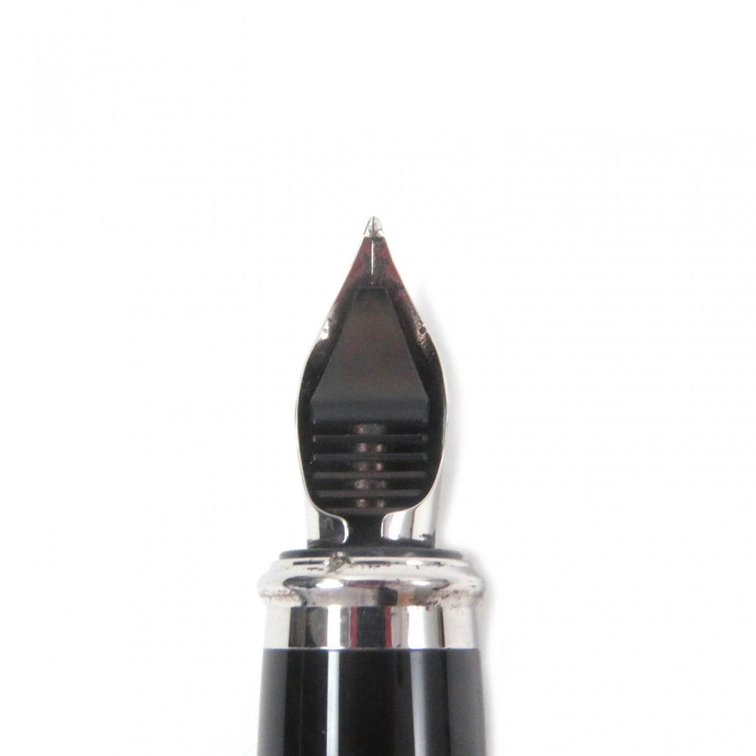 Dupont fountain pen Pen point: 14K Black Silver Fidelio mens Used Authentic