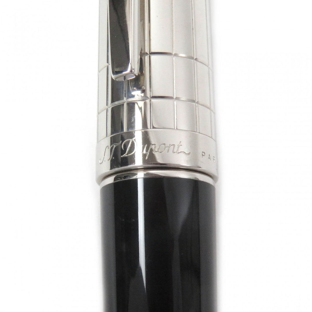 Dupont fountain pen Pen point: 14K Black Silver Fidelio mens Used Authentic