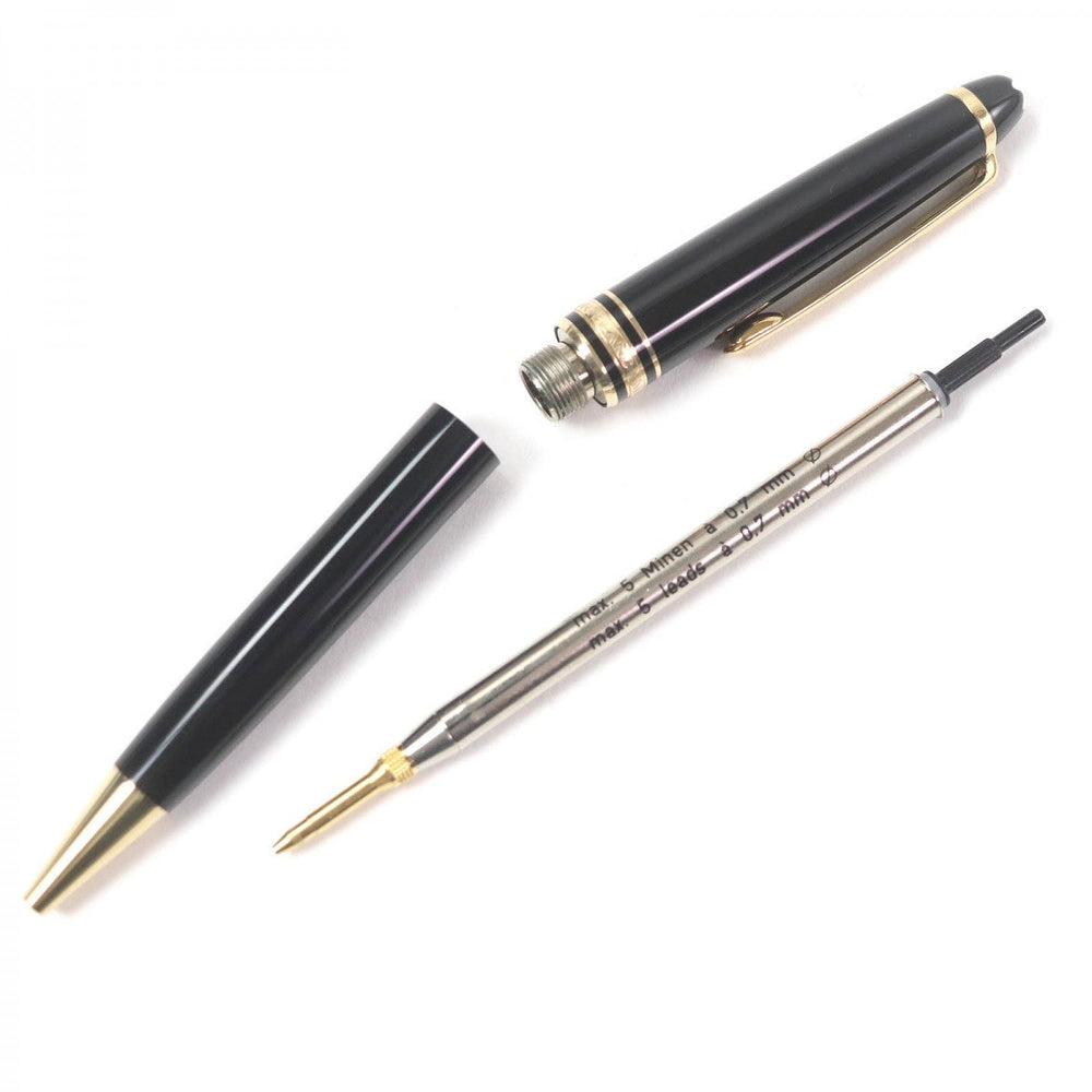MONTBLANC mechanical pencil Main: Precious resin Black gold mens Used Authentic