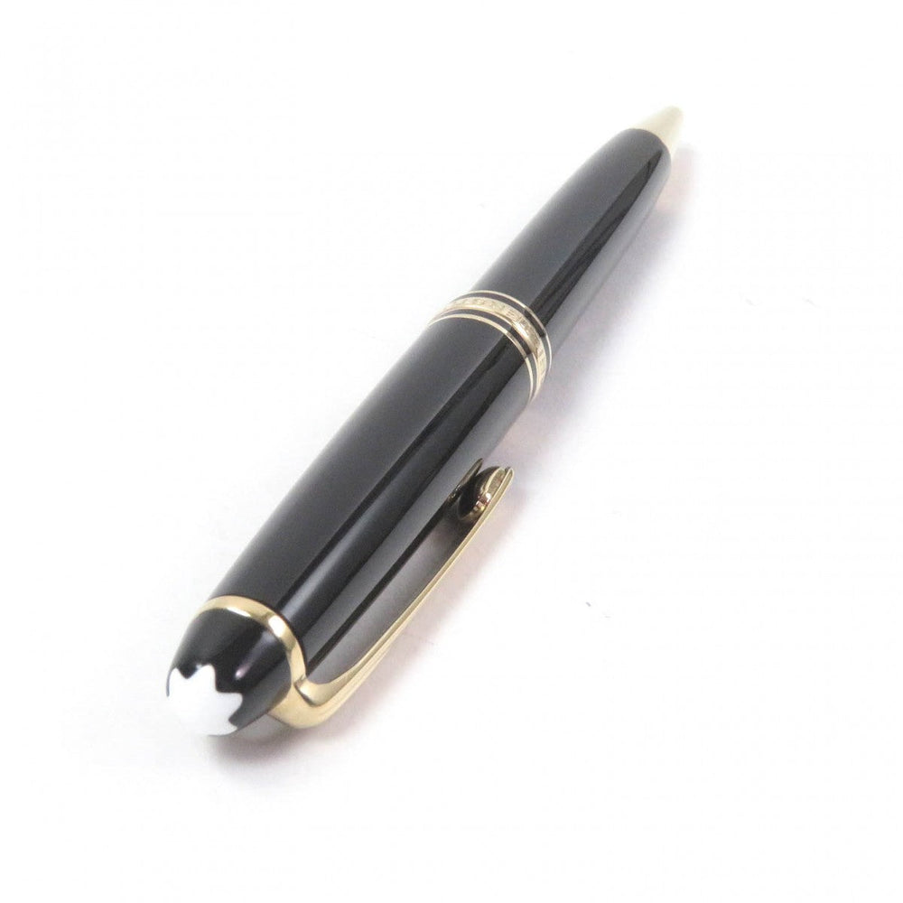 MONTBLANC Ballpoint pen Main: Precious resin Black gold mens Used Authentic