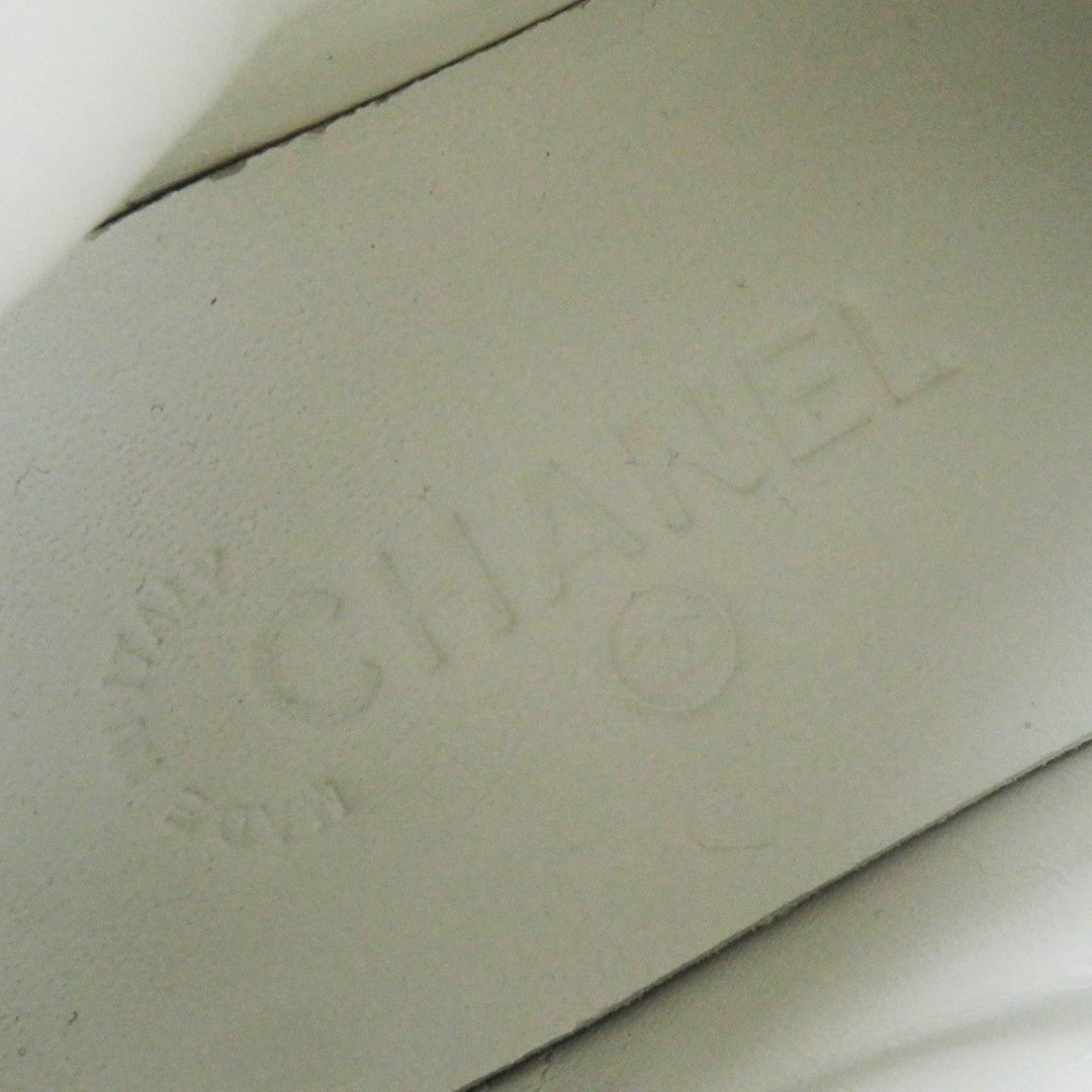 CHANEL High cut sneakers G29918 Main: Suede leather light gray multi Women 36 Used Authentic