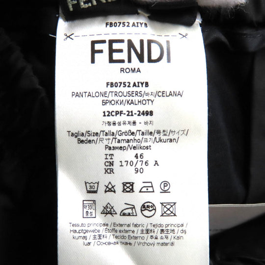 FENDI Pants FB0752 Outer: 100% polyester, Filling: 100% polyester black mens 46 Used Authentic