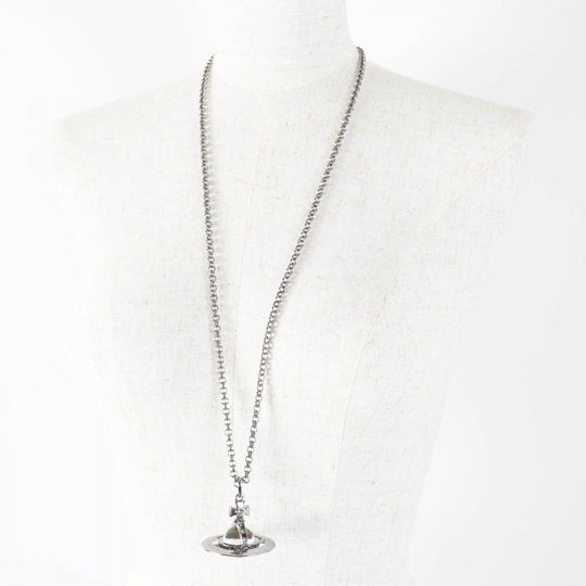 Vivienne Westwood Necklace Silver plated, Natural stone, Rhinestone Gunmetal Multi Giant Rhinestones Orb Necklace Large