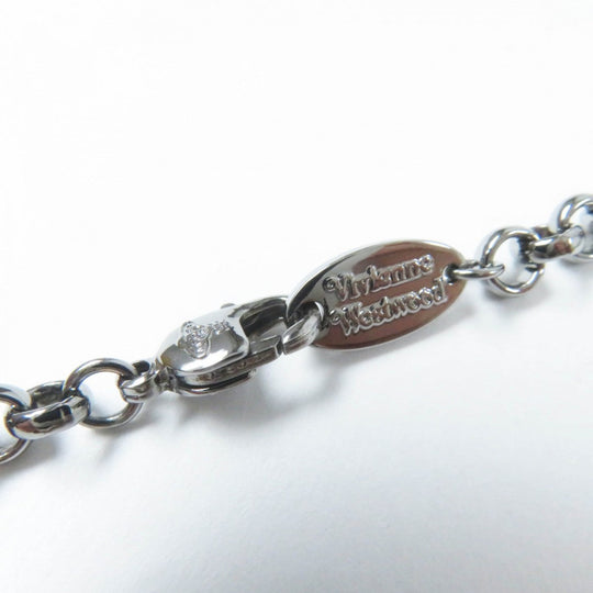 Vivienne Westwood Necklace Silver plated, Natural stone, Rhinestone Gunmetal Multi Giant Rhinestones Orb Necklace Large