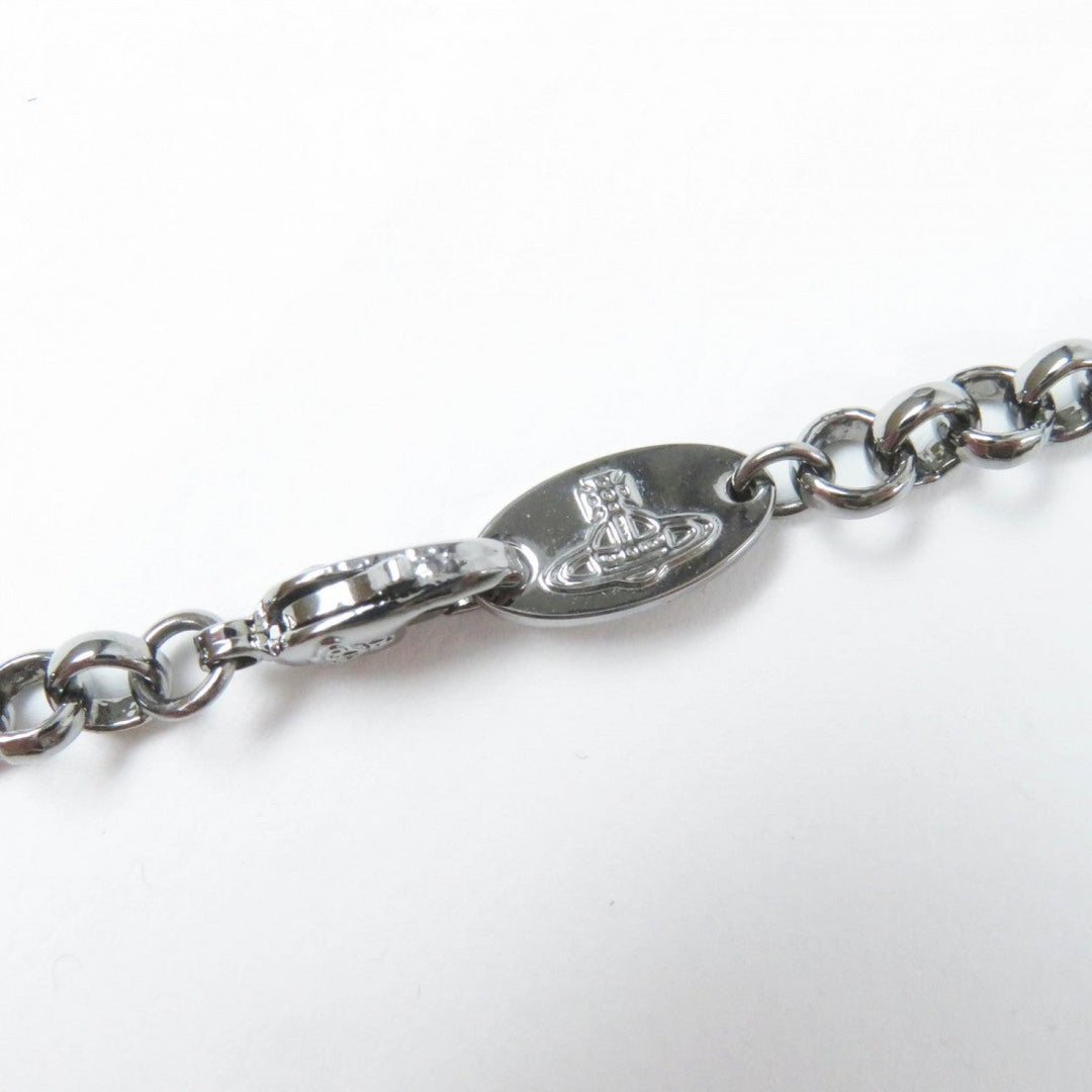 Vivienne Westwood Necklace Silver plated, Natural stone, Rhinestone Gunmetal Multi Giant Rhinestones Orb Necklace Large