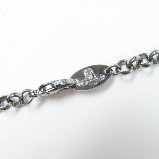 Vivienne Westwood Necklace Silver plated, Natural stone, Rhinestone Gunmetal Multi Giant Rhinestones Orb Necklace Large