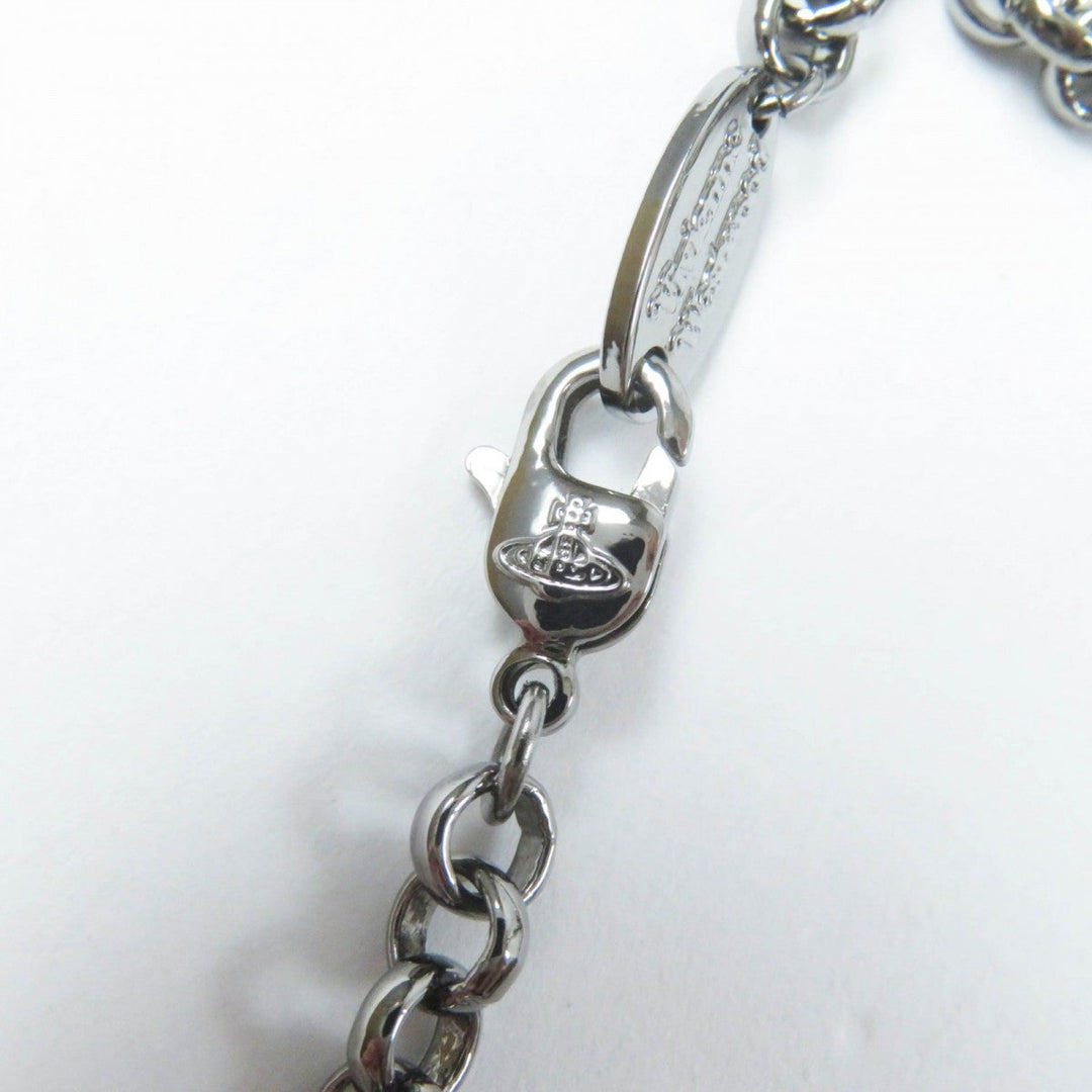 Vivienne Westwood Necklace Silver plated, Natural stone, Rhinestone Gunmetal Multi Giant Rhinestones Orb Necklace Large