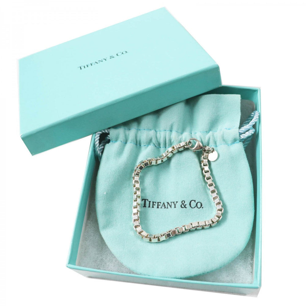 TIFFANY&Co. bracelet Main�FSV925 Silver Venetian ruble Rubbed t Women Used Authentic