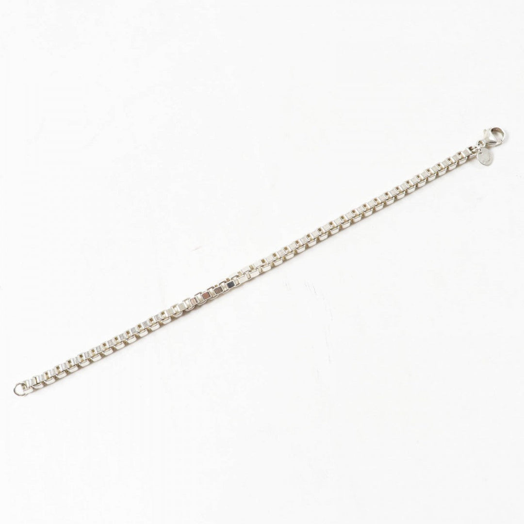TIFFANY&Co. bracelet Main�FSV925 Silver Venetian ruble Rubbed t Women Used Authentic
