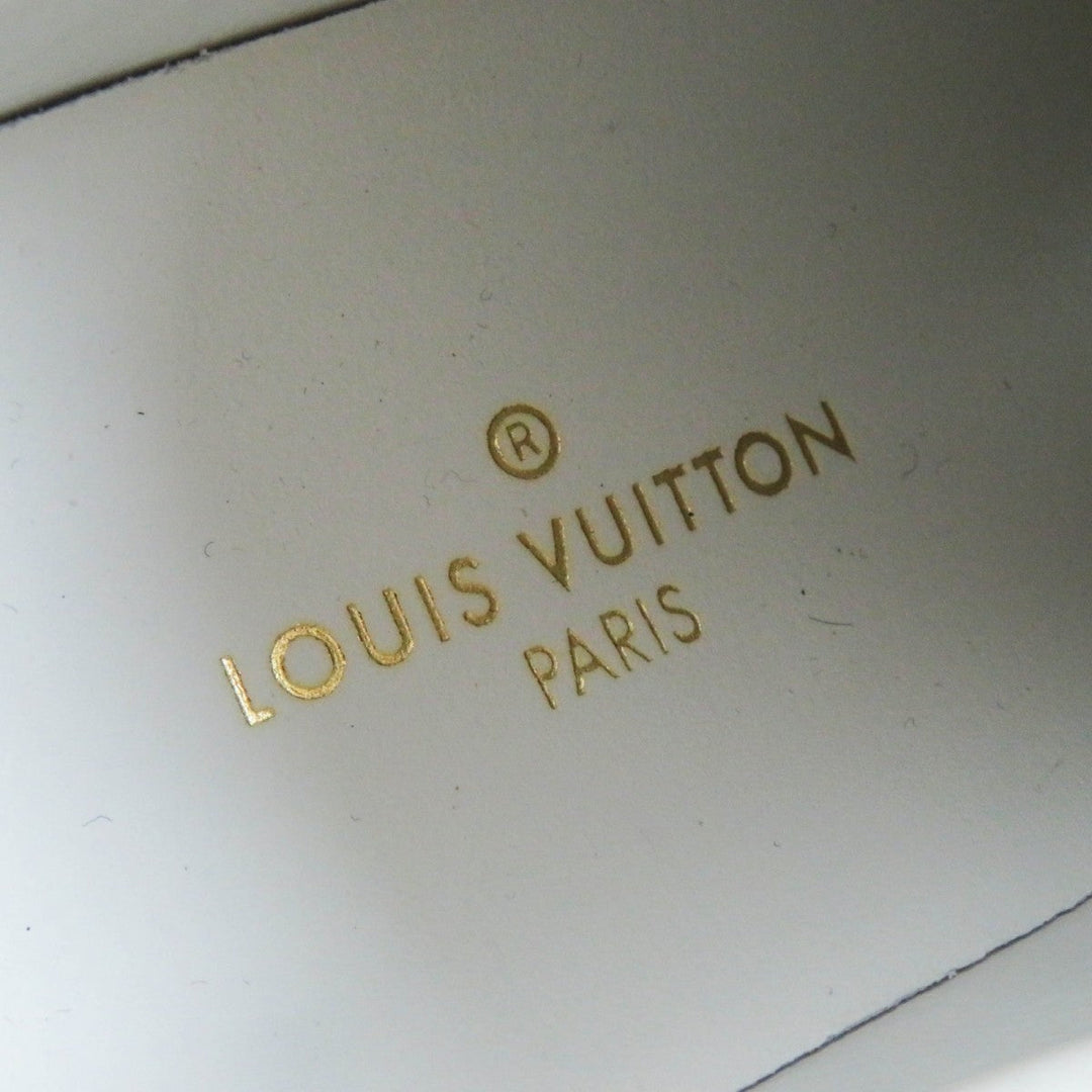 LOUIS VUITTON Low cut sneakers Part: Leather, Part: Canvas Red white Stellar line Women 35.5 Used Authentic