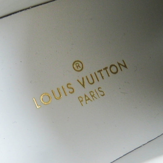 LOUIS VUITTON Low cut sneakers Part: Leather, Part: Canvas Red white Stellar line Women 35.5 Used Authentic