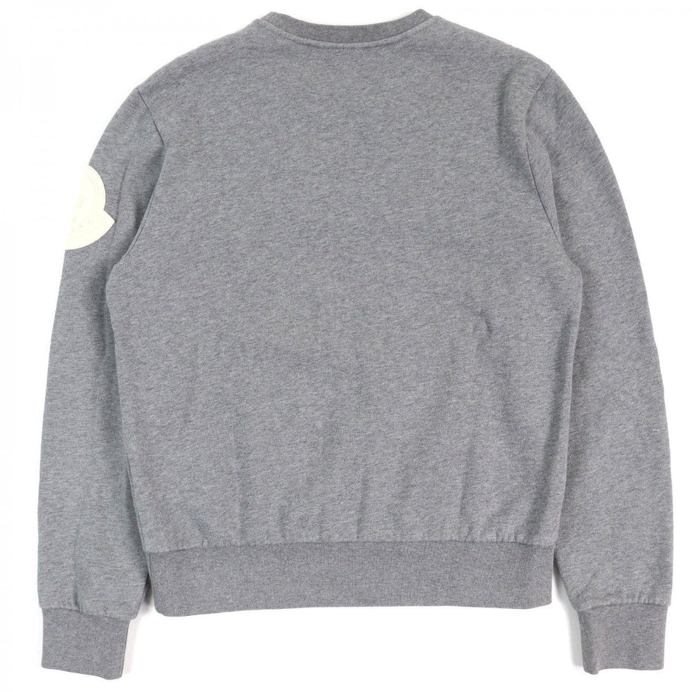 MONCLER GENIUS 2 sweat D20918038150 Main: 100% cotton, Part: 90% cotton, Part: 10% polyurethane Gray navy red MAGLIA GIROCOLLO mens S Used Authentic