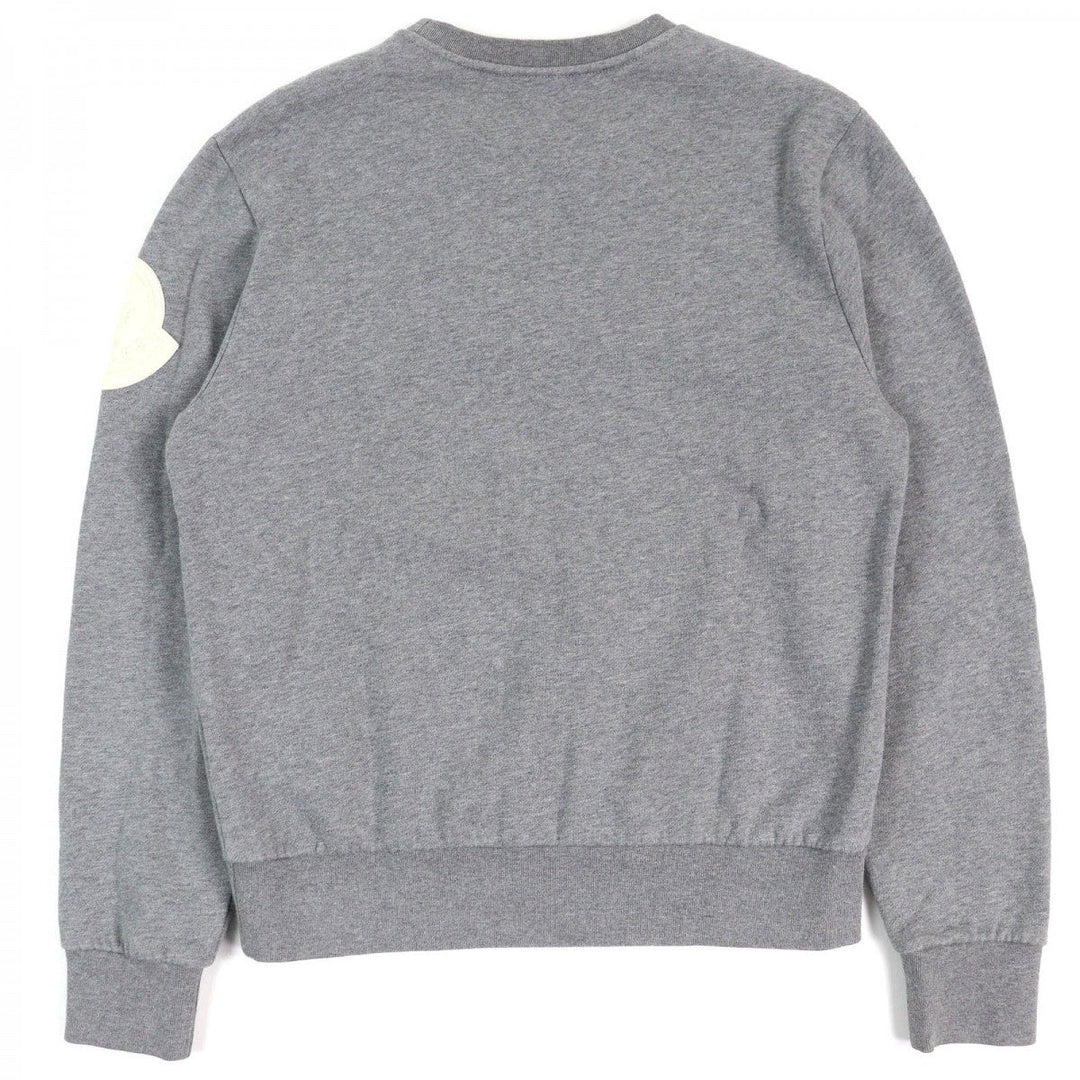 MONCLER GENIUS 2 sweat D20918038150 Main: 100% cotton, Part: 90% cotton, Part: 10% polyurethane Gray navy red MAGLIA GIROCOLLO mens S Used Authentic