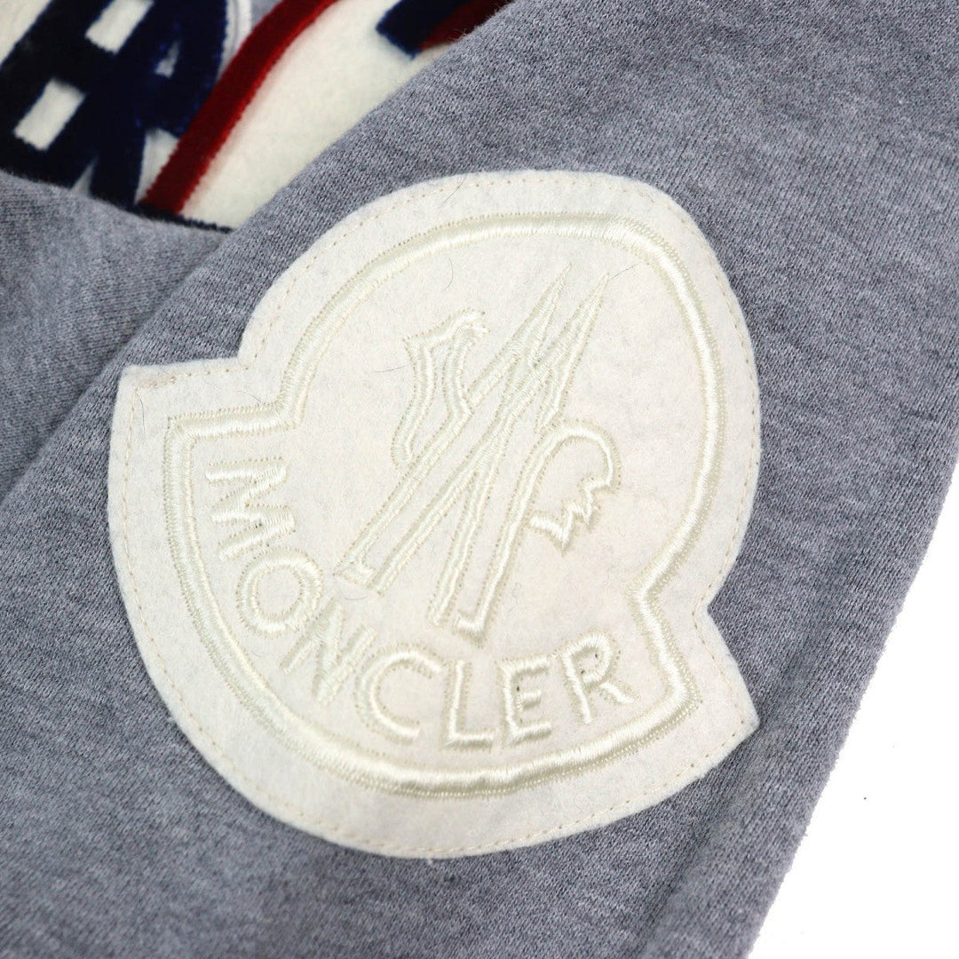MONCLER GENIUS 2 sweat D20918038150 Main: 100% cotton, Part: 90% cotton, Part: 10% polyurethane Gray navy red MAGLIA GIROCOLLO mens S Used Authentic