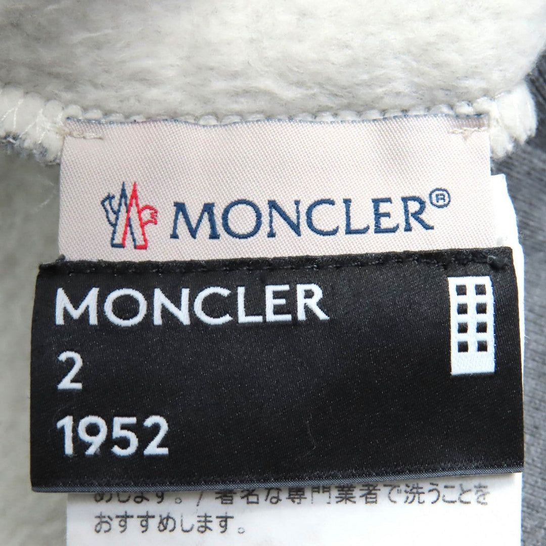 MONCLER GENIUS 2 sweat D20918038150 Main: 100% cotton, Part: 90% cotton, Part: 10% polyurethane Gray navy red MAGLIA GIROCOLLO mens S Used Authentic