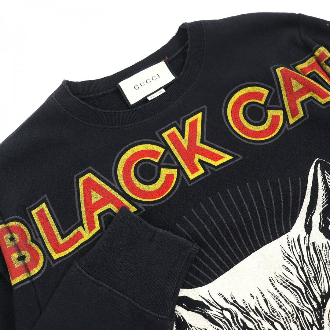 GUCCI sweat 475373 Main: 100% cotton Black White Red Yellow mens S Used Authentic