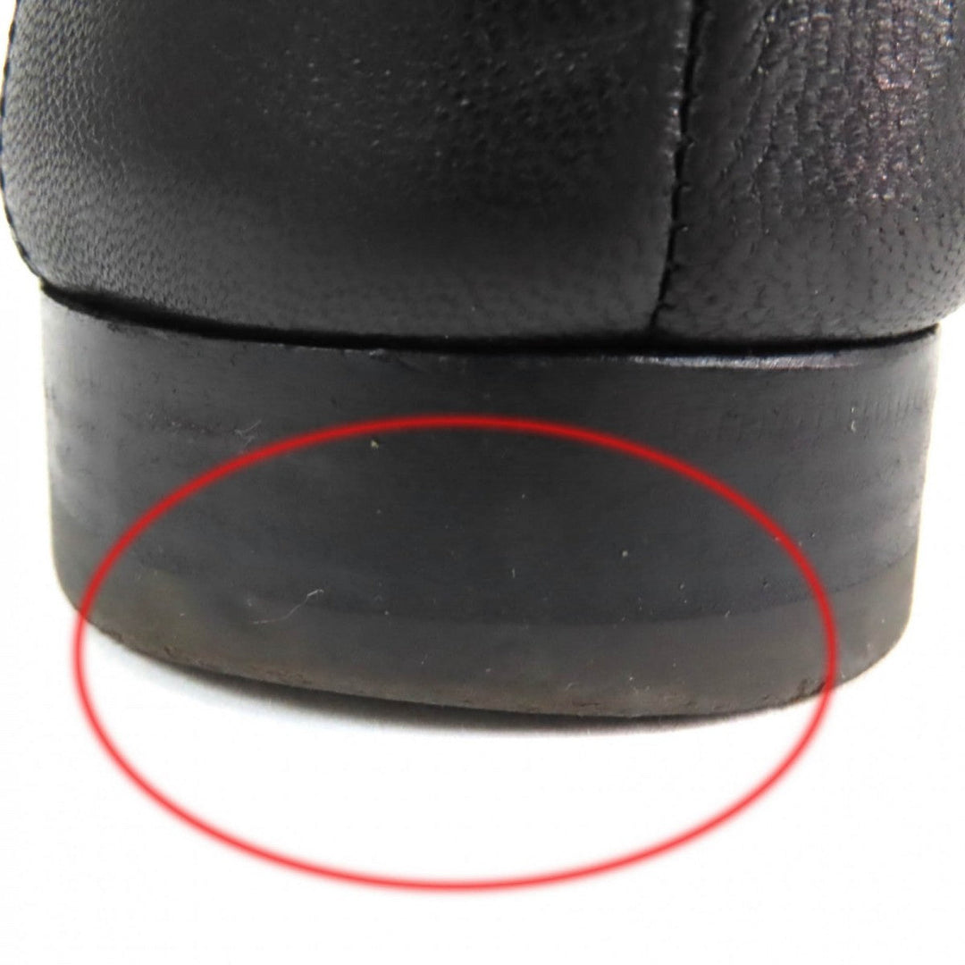 HERMES loafers 172368Z leather black Constance 40.5