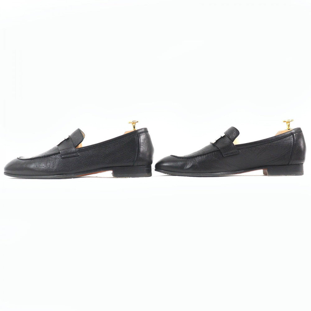HERMES loafers 172368Z leather black Constance 40.5