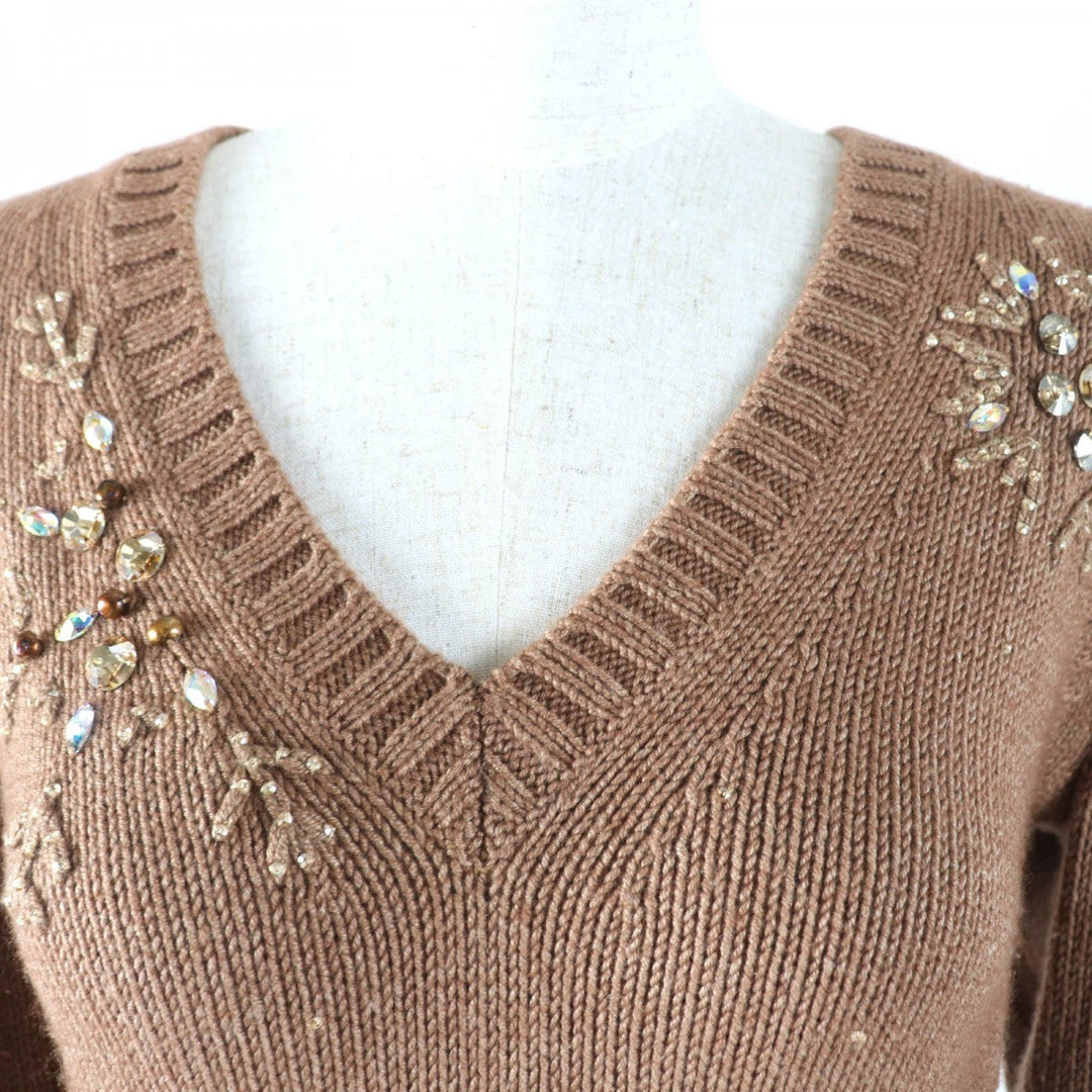 Loro Piana knit Main: 50% cashmere, Main: 50% silk Brown Women 42 Used Authentic