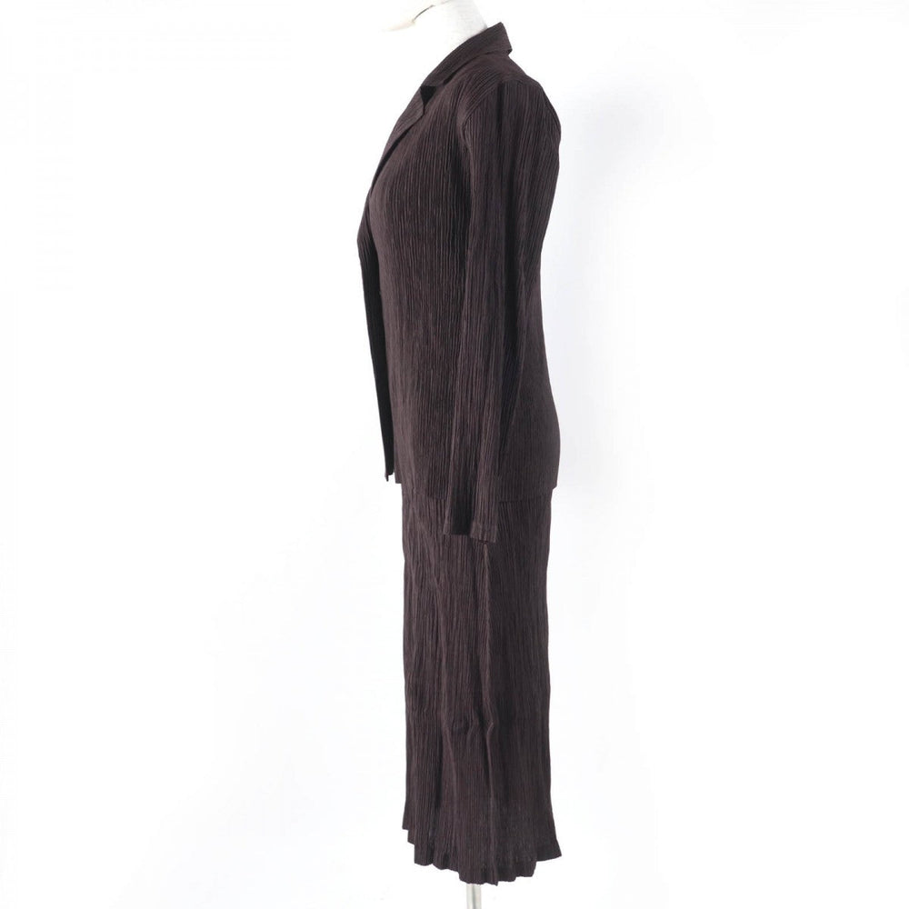 ISSEY MIYAKE ensemble IM33FD4272 IM33FH462 Main: 100% polyester Dark brown Women 2 Used Authentic