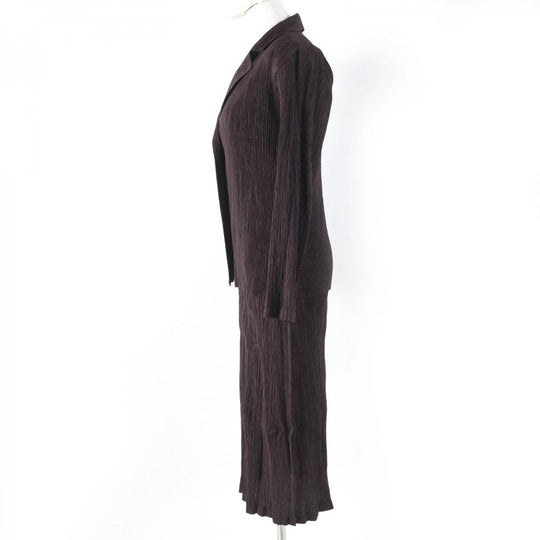 ISSEY MIYAKE ensemble IM33FD4272 IM33FH462 Main: 100% polyester Dark brown Women 2 Used Authentic