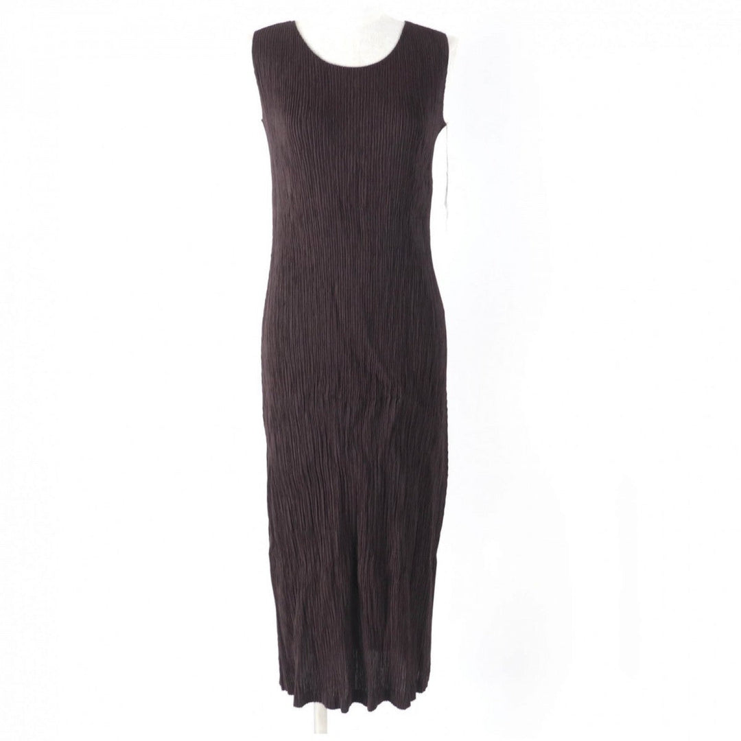 ISSEY MIYAKE ensemble IM33FD4272 IM33FH462 Main: 100% polyester Dark brown Women 2 Used Authentic