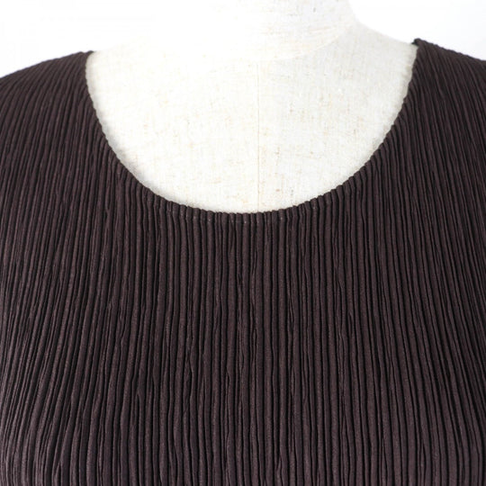 ISSEY MIYAKE ensemble IM33FD4272 IM33FH462 Main: 100% polyester Dark brown Women 2 Used Authentic