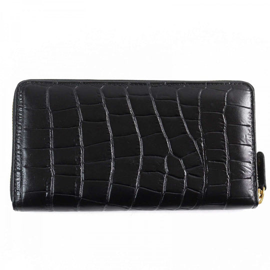 Ettinger Long Wallet Purse CC 2051EJ Main: Leather Black, Ebony mens Used Authentic