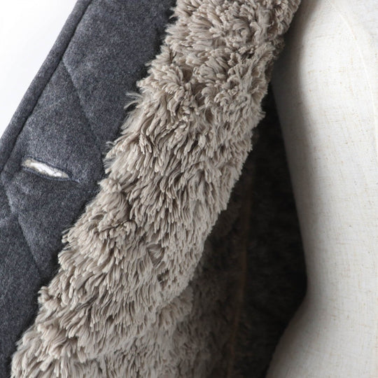 Mackintosh coat Main: 100% wool, Lining: 100% polyester, Filling: 100% polyester gray grunge Women 36 Used Authentic