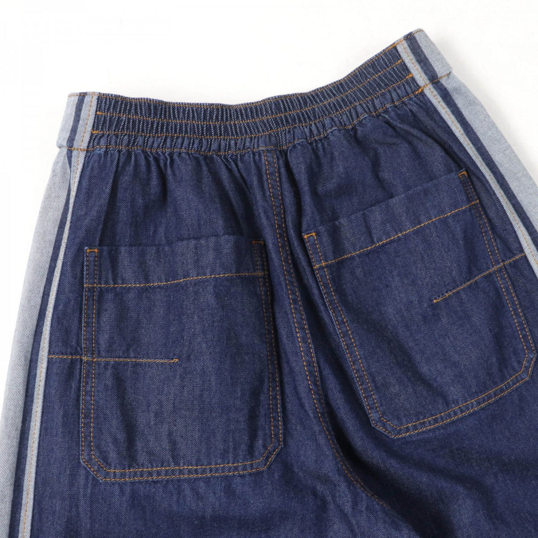 Christian Dior Wide pants 222P36A3517 Main: 100% cotton Indigo Women 36 Used Authentic