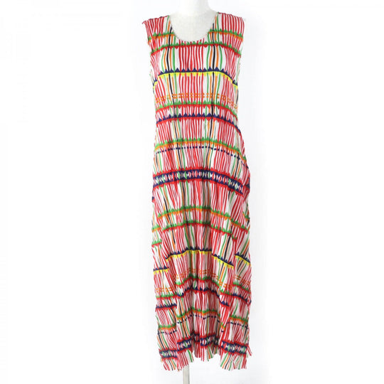 PLEATS PLEASE one piece PP22-JH797 Main: 100% polyester multicolor Women 3 Used Authentic