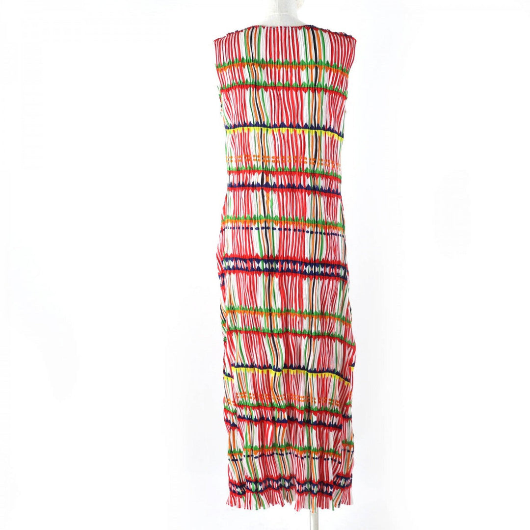 PLEATS PLEASE one piece PP22-JH797 Main: 100% polyester multicolor Women 3 Used Authentic