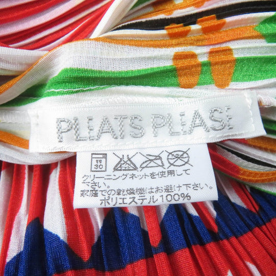 PLEATS PLEASE one piece PP22-JH797 Main: 100% polyester multicolor Women 3 Used Authentic