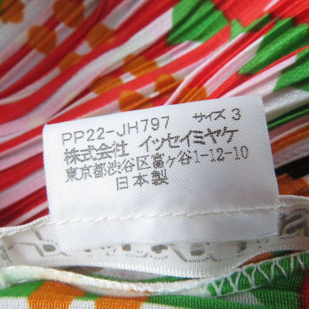PLEATS PLEASE one piece PP22-JH797 Main: 100% polyester multicolor Women 3 Used Authentic