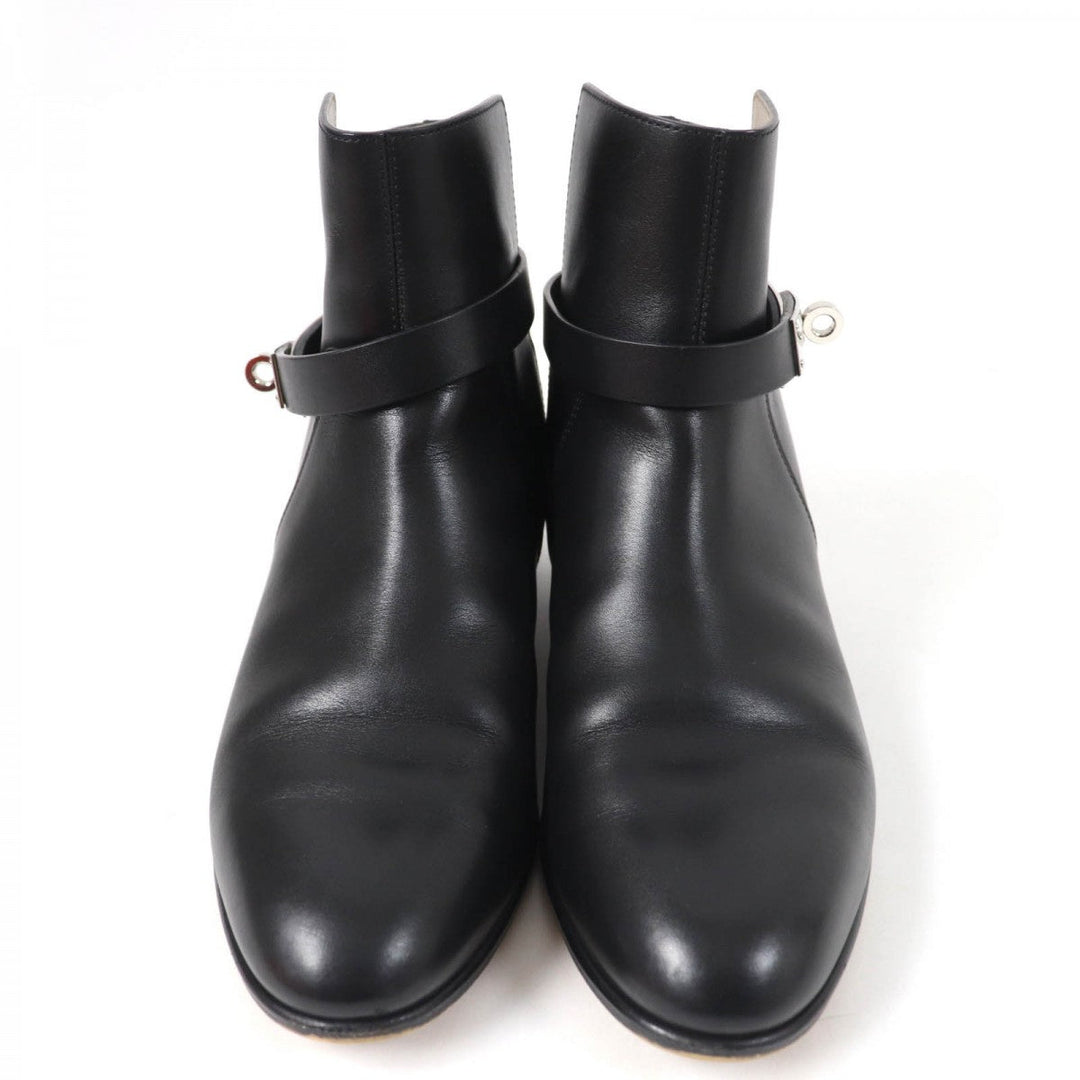 HERMES short boots Main: Leather black Neo Women 36.5 Used Authentic