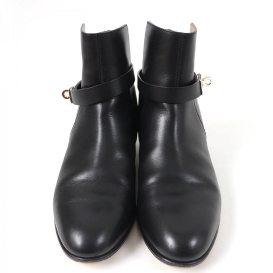 HERMES short boots Main: Leather black Neo Women 36.5 Used Authentic
