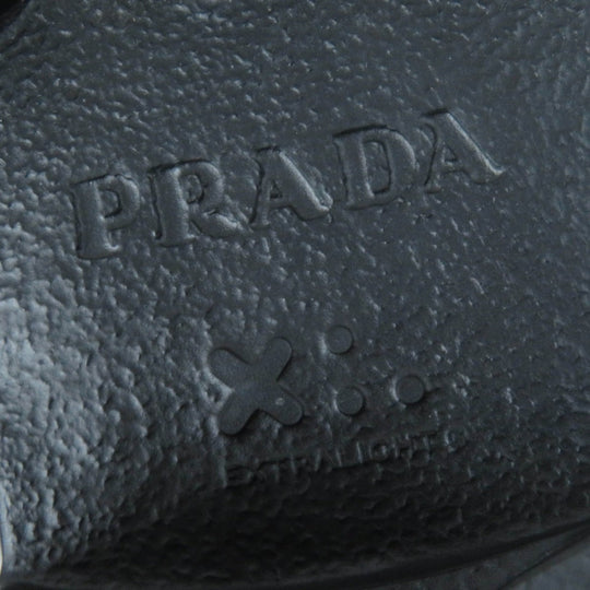 PRADA short boots 1T255M Main: Leather black monolith Women 35.5 Used Authentic