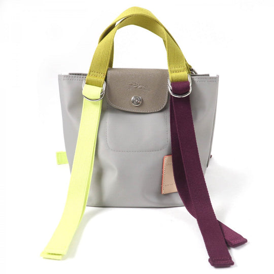 Longchamp Handbag Nylon Gray type Le Pliage Replay