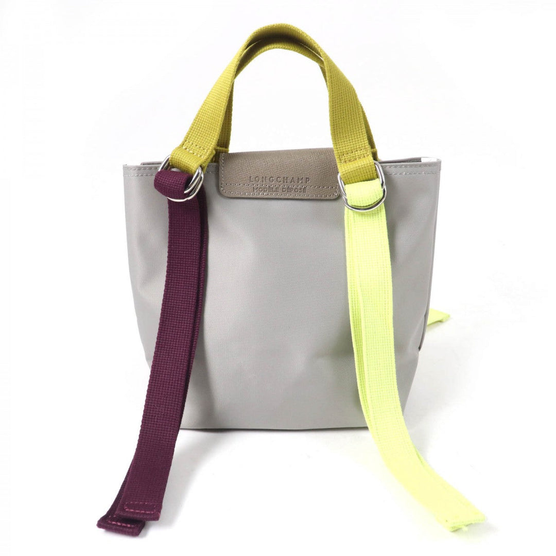 Longchamp Handbag Nylon Gray type Le Pliage Replay