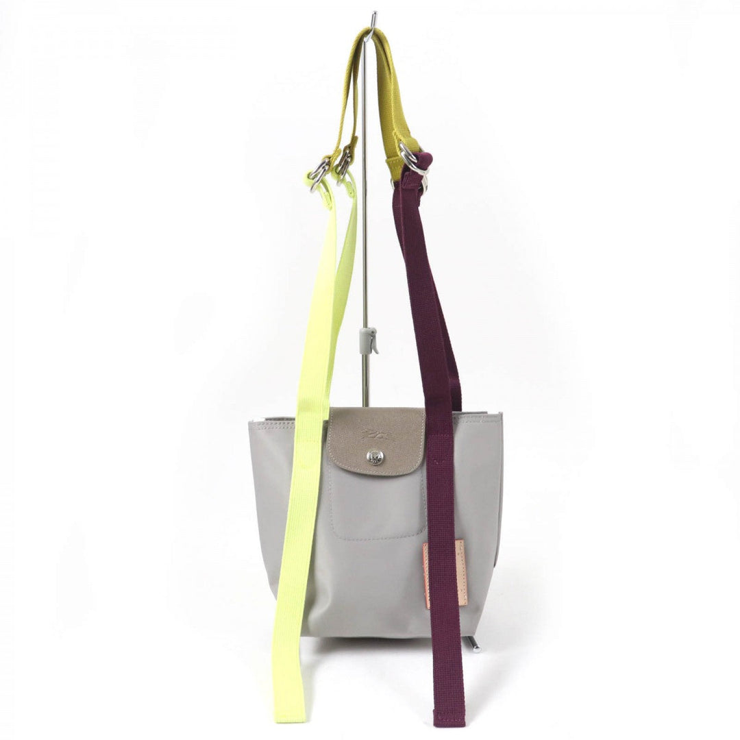 Longchamp Handbag Nylon Gray type Le Pliage Replay