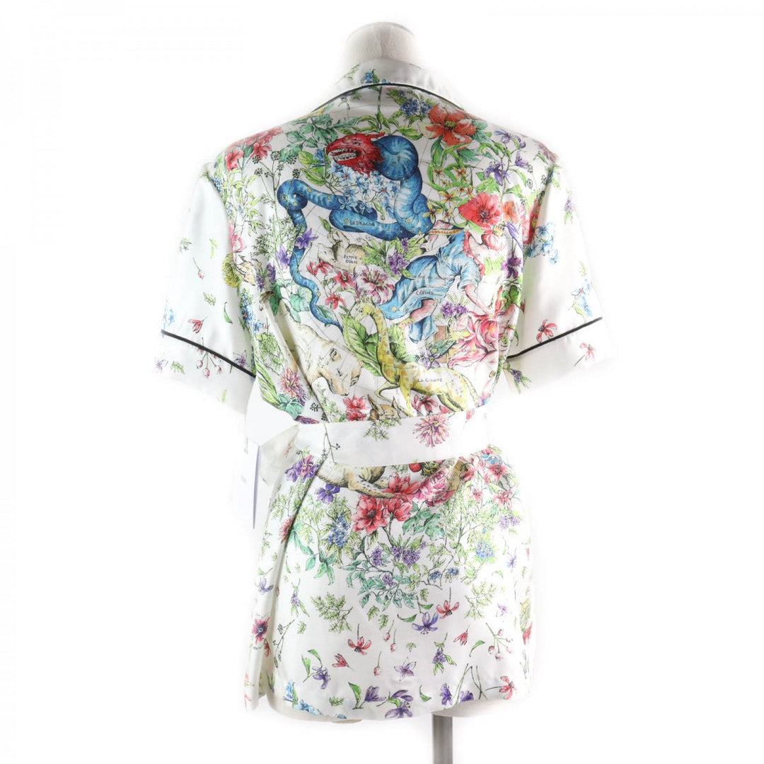 Christian Dior Short sleeve shirt Main: 100% silk Multi Women 38 Used Authentic