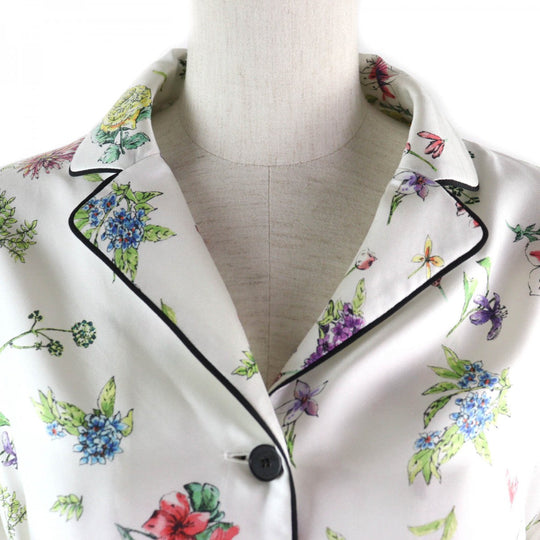 Christian Dior Short sleeve shirt Main: 100% silk Multi Women 38 Used Authentic