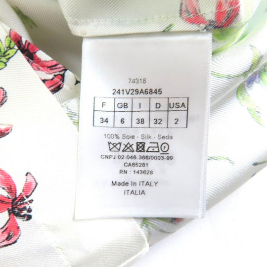 Christian Dior Short sleeve shirt Main: 100% silk Multi Women 38 Used Authentic