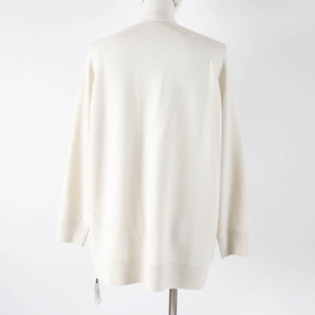 HERMES cardigan 2H2704DN Main: 100% wool, part: 57% wool, part: 43% silk cream Women 40 Used Authentic